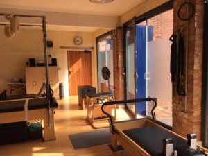 natural light floods our downstairs pilates equipment studio 